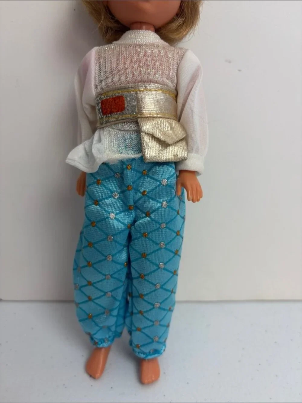 1986 Lady Lovely Locks boy Prince Stongheart Poseable Doll Mattel vintage